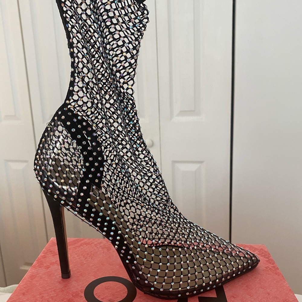 Black Fishnet EGO Boots